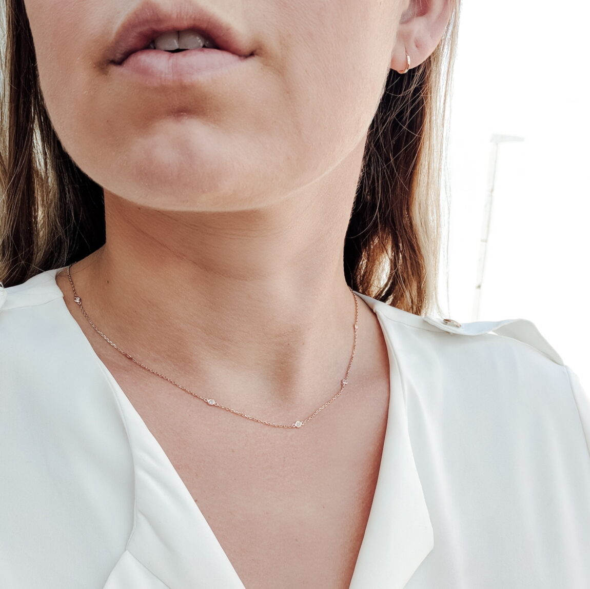 Delicate gold necklace deals